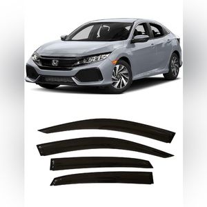 2016-2021 Tape-On Side Window Visor Deflectors for Honda civic Type-R